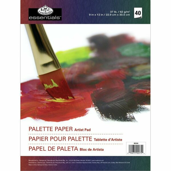 Royal Brush 8.25X11.5 in.-PALETTE PAPER 40/PAD RD350